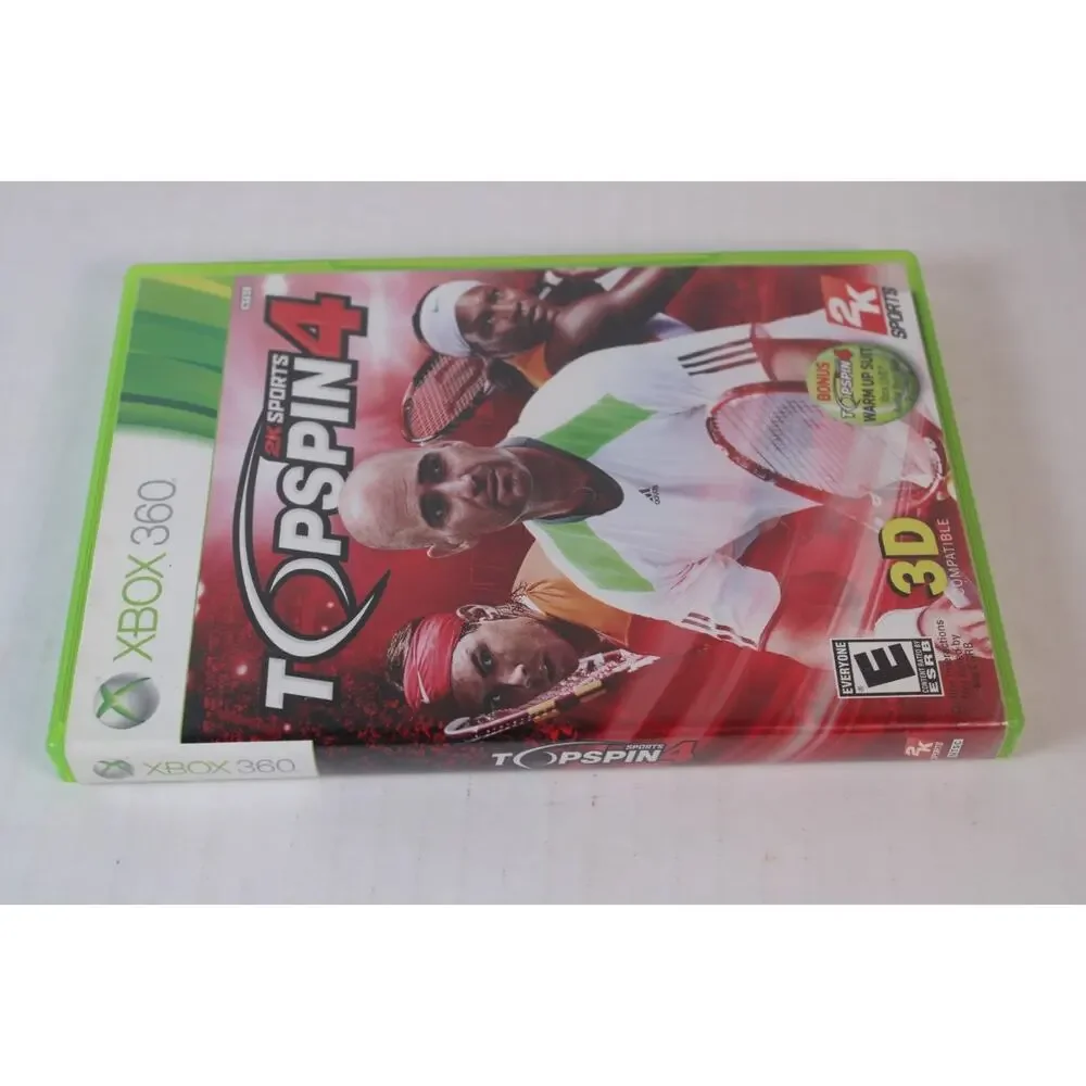 Top Spin 4 (Microsoft Xbox 360, 2011) Authentic, Complete, Tested/works